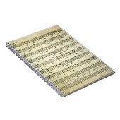 ヴィンテージ楽譜、アンティークミュージカルスコア1810 ノートブック (右側)