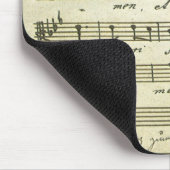 ヴィンテージ楽譜、アンティークミュージカルスコア1810 マウスパッド (コーナー)