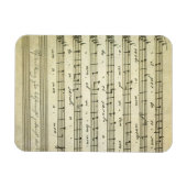 ヴィンテージ楽譜、アンティークミュージカルスコア1810 マグネット (横)