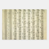 ヴィンテージ楽譜、アンティークミュージカルスコア1810 ラッピングペーパーシート (正面)