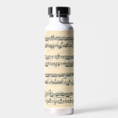 ヴィンテージ楽譜 ウォーターボトル (左面)