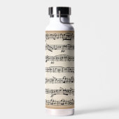 ヴィンテージ楽譜 ウォーターボトル (左面)