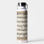 ヴィンテージ楽譜 ウォーターボトル (背面)