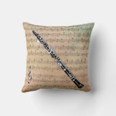 ヴィンテージ楽譜(オーボエ付き) クッション (裏面)