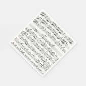 ヴィンテージ楽譜 スタンダードランチョンナプキン (角)