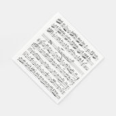 ヴィンテージ楽譜 スタンダードランチョンナプキン (角)