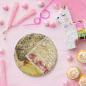 ヴィンテージ楽譜、ピアノ楽譜 ペーパープレート (パーティー)