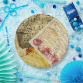 ヴィンテージ楽譜、ピアノ楽譜 ペーパープレート (パーティー)