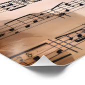 ヴィンテージ楽譜 ポスター (コーナー)