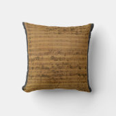 ヴィンテージ楽譜：ヨハン・セバスチャン・バッハ クッション (正面)