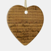 ヴィンテージ楽譜：ヨハン・セバスチャン・バッハ セラミックオーナメント (右)