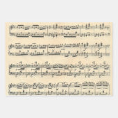ヴィンテージ楽譜 ラッピングペーパーシート (正面)