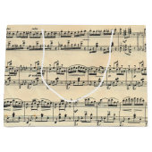 ヴィンテージ楽譜 ラージペーパーバッグ (正面)