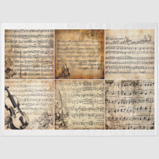 ヴィンテージ楽譜 薄葉紙 (正面)