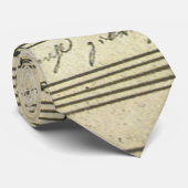 ヴィンテージ楽譜、1810年の古い音楽スコア ネクタイ (ロール)
