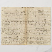 ヴィンテージ楽音古い紙ジャンクジャーナルページ (裏面)