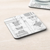 ヴィンテージ構造 コースター (左側)