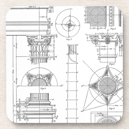 ヴィンテージ構造 コースター (正面)