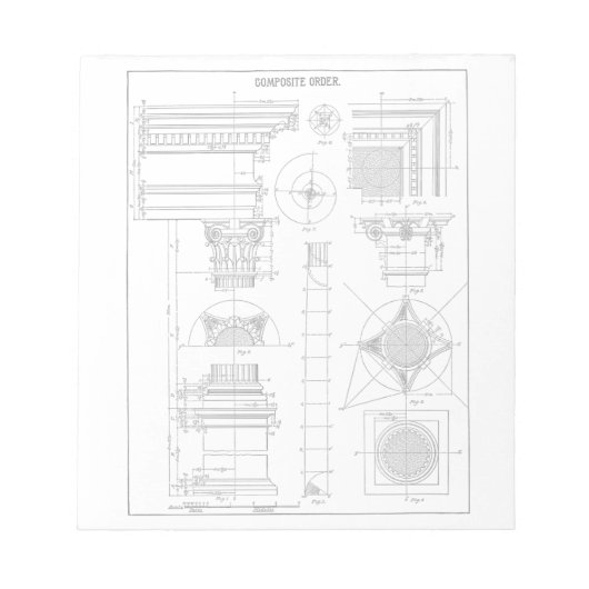 ヴィンテージ構造 ノートパッド (正面)