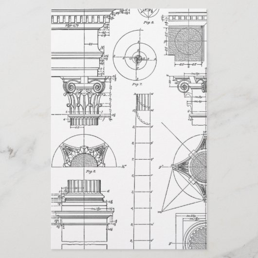 ヴィンテージ構造 便箋 (正面)