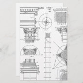 ヴィンテージ構造 便箋 (正面/裏面)