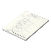 ヴィンテージ構造 |椎骨 ノートパッド (回転)