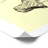 ヴィンテージ構造 |椎骨 ポスター (角)