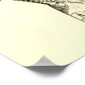 ヴィンテージ構造 |腕の筋肉と骨 ポスター (角)