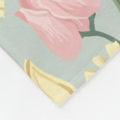 ヴィンテージ様々なステージの開花 フリースブランケット (角)