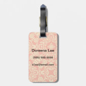 ヴィンテージ様式の明るく暖かい背景 ラゲッジタグ (裏面縦)