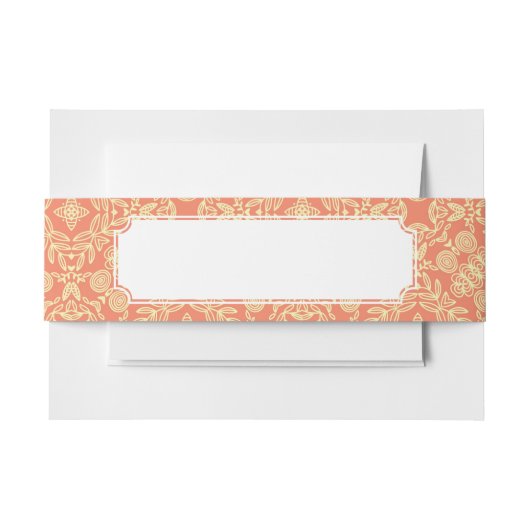 ヴィンテージ様式の明るく暖かい背景 招待状ベリーバンド (正面例)