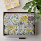 ヴィンテージ様式の花の植物図鑑ブックプレート #48 薄葉紙 (ギフト)