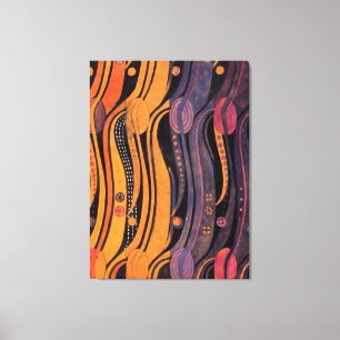 ヴィンテージ様式チューリップ キャンバスプリント