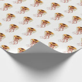 ヴィンテージ様式化クラゲスケッチ#1ティッシュペーパー ラッピングペーパー (角)