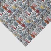 ヴィンテージ様式化シーサンゴ 薄葉紙 (詳細)