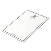 ヴィンテージ様式化タコスケッチ#1 ノートパッド (アングル)