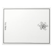 ヴィンテージ様式化タコスケッチ#1 ノートパッド (正面)