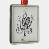 ヴィンテージ様式化タコスケッチ#1 メタルオーナメント (右)