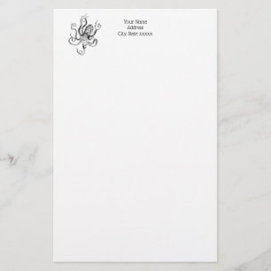 ヴィンテージ様式化タコスケッチ#1 便箋