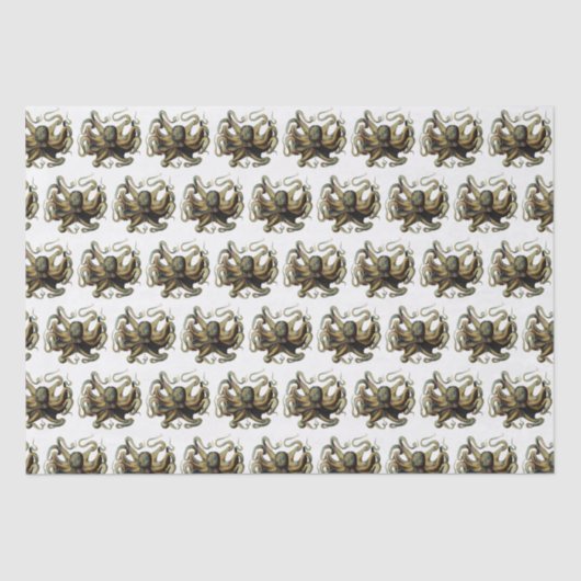 ヴィンテージ様式化タコスケッチ#4ティッシュペーパー 薄葉紙 (正面)