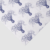 ヴィンテージ様式化タコスケッチ#8青 薄葉紙 (詳細)