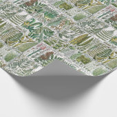 ヴィンテージ様式化ファズボタニカルブックプレート#60 ラッピングペーパー (角)