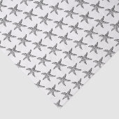 ヴィンテージ様式化ブラックスタフィッシュスケッチ 薄葉紙 (詳細)