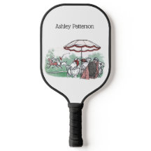 ヴィンテージ様式化ポロマッチレディースランチスケッチ