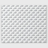 ヴィンテージ様式化マネージスケッチ ラッピングペーパー (フラット)