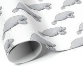 ヴィンテージ様式化マネージスケッチ ラッピングペーパー (ロールコーナー)