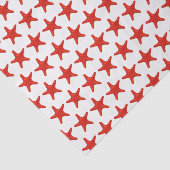 ヴィンテージ様式化レッドスターフィッシュスケッチ 薄葉紙 (詳細)