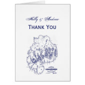 ヴィンテージ様式化山デザートアイランドMNマップブルー (正面)