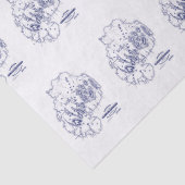 ヴィンテージ様式化山デザートアイランドMNマップブルー 薄葉紙 (詳細)