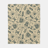 ヴィンテージ様式 フリースブランケット (正面)